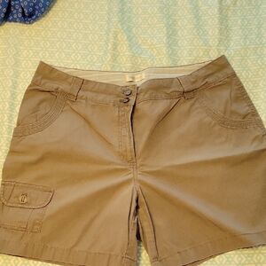 Van Heusen Tan Cargo Shorts Classic Cotton Blend